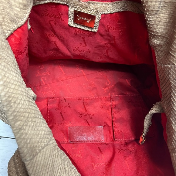 Jenrigo Bag Tan Soft Snake Skin Leather. - Picture 14 of 16